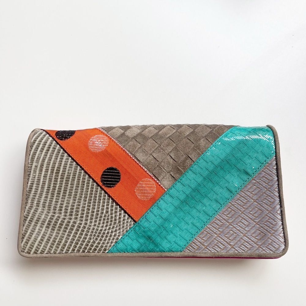 Bottega Veneta Multicolor patchwork Clutch wallet 2004 - Picture 2 of 15
